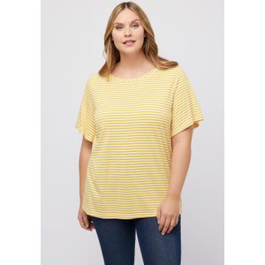 Grote Maten T-shirt, Dames, geel, Katoen/Synthetische vezels - Ulla Popken