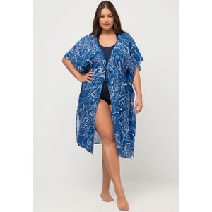 Grote Maten Kaftan, Dames, blauw, Viscose - Ulla Popken