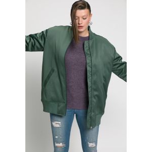 Grote Maten Bomberjack, Dames, groen, Polyester - Studio Untold