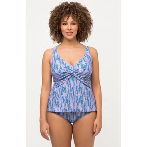 Grote Maten Tankini, Dames, paars, Polyester/Synthetische vezels/Elastaan - Ulla Popken