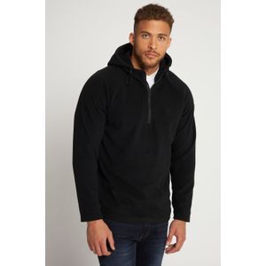 Grote Maten Fleece Hoodie, Heren, zwart, Polyester - JP1880