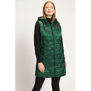 Grote Maten Longline Bodywarmer, Dames, groen, Polyester/Synthetische vezels - Ulla Popken