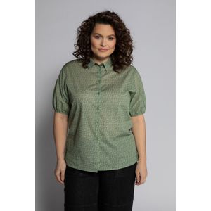 Grote Maten Overhemdblouse, Dames, groen, Katoen - Ulla Popken