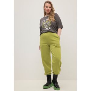 Grote Maten Sweatpants, Dames, groen, Katoen/Polyester - Studio Untold