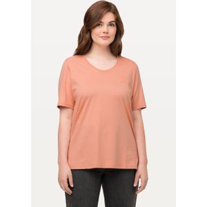 Grote Maten T-shirt, Dames, oranje, Katoen - Ulla Popken