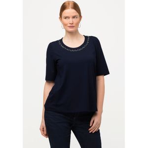 Grote Maten T-shirt, Dames, blauw, Viscose - Ulla Popken