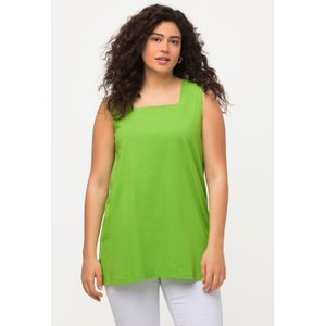 Grote Maten Longline Top, Dames, groen, Katoen - Ulla Popken