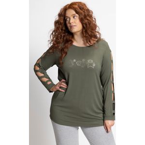 Grote Maten Yoga Shirt, Dames, groen, Viscose - Ulla Popken