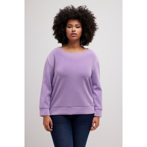 Grote Maten Sweatshirt, Dames, paars, Synthetische vezels/Polyester - Ulla Popken