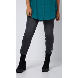 Grote Maten Skinny Jeans, Dames, grijs, Katoen/Polyester - Studio Untold