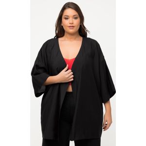 Grote Maten Kimono, Dames, zwart, Synthetische vezels/Polyester - Ulla Popken