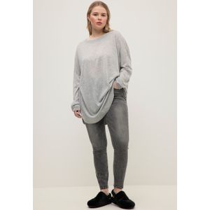 Grote Maten Skinny Jeans, Dames, grijs, Katoen - Studio Untold