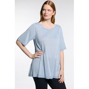 Grote Maten Pullover, Dames, blauw, Viscose/Metallic vezels - Ulla Popken