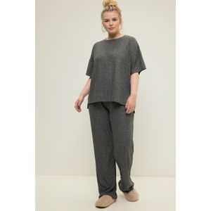 Grote Maten Pyjama, Dames, zwart, Polyester/Viscose - Studio Untold