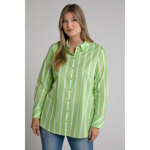 Grote Maten Overhemdblouse, Dames, groen, Katoen - Ulla Popken