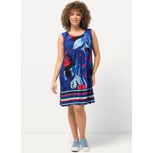 Grote Maten Mini-jurk, Dames, blauw, Viscose - Ulla Popken