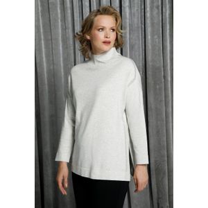 Grote Maten Longline Pullover, Dames, grijs, Viscose/Synthetische vezels - Ulla Popken