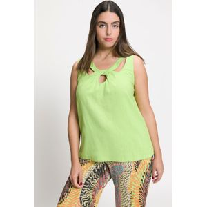 Grote Maten Top, Dames, groen, Viscose/Linnen - Ulla Popken