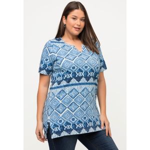 Grote Maten Longshirt, Dames, blauw, Katoen - Ulla Popken