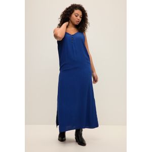 Grote Maten Maxi-jurk, Dames, blauw, Viscose - Studio Untold