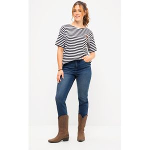 Grote Maten Mom Jeans, Dames, blauw, Katoen - Studio Untold