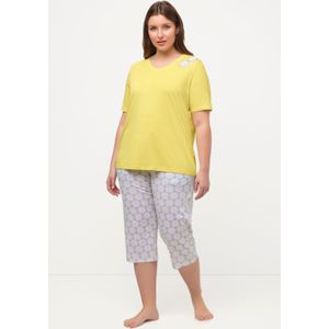 Grote Maten Pyjama, Dames, geel, Katoen/Synthetische vezels - Ulla Popken