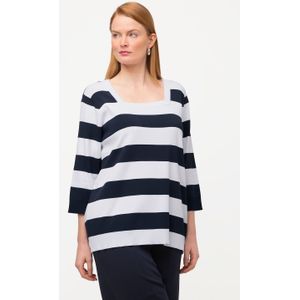 Grote Maten Pullover, Dames, blauw, Viscose/Synthetische vezels - Ulla Popken