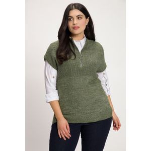 Grote Maten Gebreide Spencer, Dames, groen, Synthetische vezels/Polyester - Ulla Popken