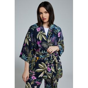 Grote Maten Kimono, Dames, blauw, Viscose - Ulla Popken