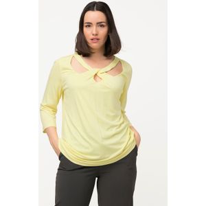 Grote Maten Shirt, Dames, beige, Polyester/Viscose - Ulla Popken