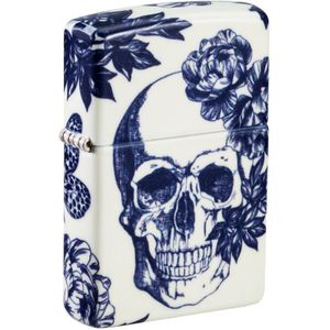 Zippo aansteker Floral Skull Design