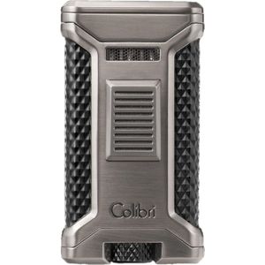 Colibri aansteker triple flame Ascari zwart-gunmetal
