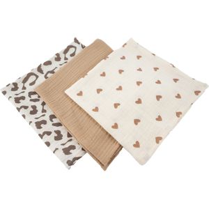 Honeybears hydrofiele doek - Set van 3 stuks - 40 X 38 CM