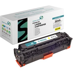 Smart Mate alternatief t.b.v. HP Toner CC532A (304A) Geel 2800 afdrukken