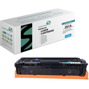 Smart Mate alternatief t.b.v. HP Toner CF401A (201A) Cyaan 1400 afdrukken