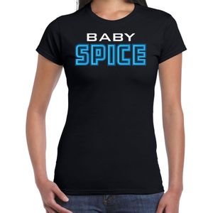 Bellatio Decorations spice girls t-shirt dames - baby spice - blauw - carnaval/90s party themafeest