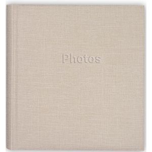 Fotoboek/fotoalbum met 30 paginas creme 29 x 31 x 4 cm