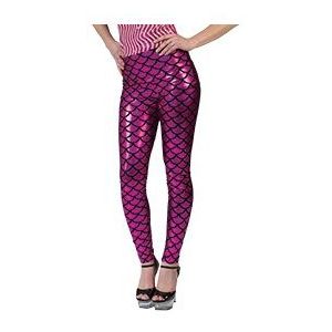 Metallic roze schubben legging