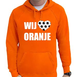 Oranje fan hoodie / sweater met capuchon Holland wij houden van oranje EK/ WK voor heren