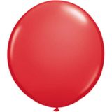 Rode grote Qualatex ballon 90 cm
