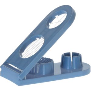 Eiersnijder 2-in-1 blauw 20 cm