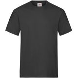 Zwarte t-shirts met ronde hals 195 gr voor heren