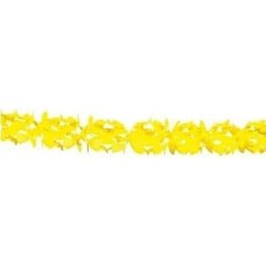 3x stuks gele feestslingers in kruisvorm 6 meter