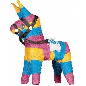 Pinata ezels gekleurd 51 cm