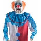 Bewegende Halloween clown pop met licht en geluid 180 cm