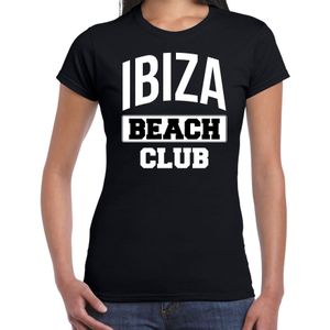 Zwart t-shirt Ibiza beach club voor dames