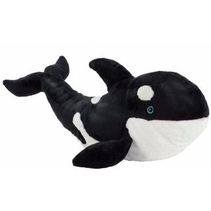 Knuffeldier orka zwart/wit 50 cm