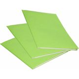 3x Rollen kraft kaftpapier groen 200 x 70 cm