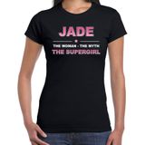 Naam Jade The women, The myth the supergirl shirt zwart cadeau shirt