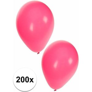 200x roze feest ballonnen